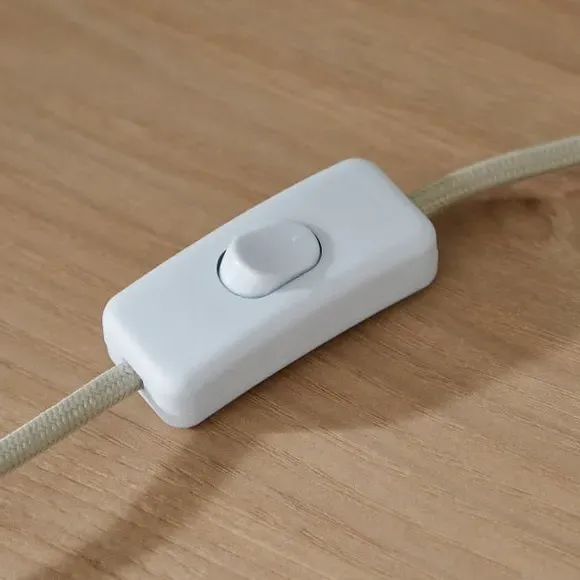 Retro Table Lamp with Bobble Detail - Clay, Ceramic