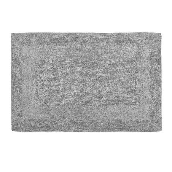 Reversible Bath Mat - Silver, Cotton