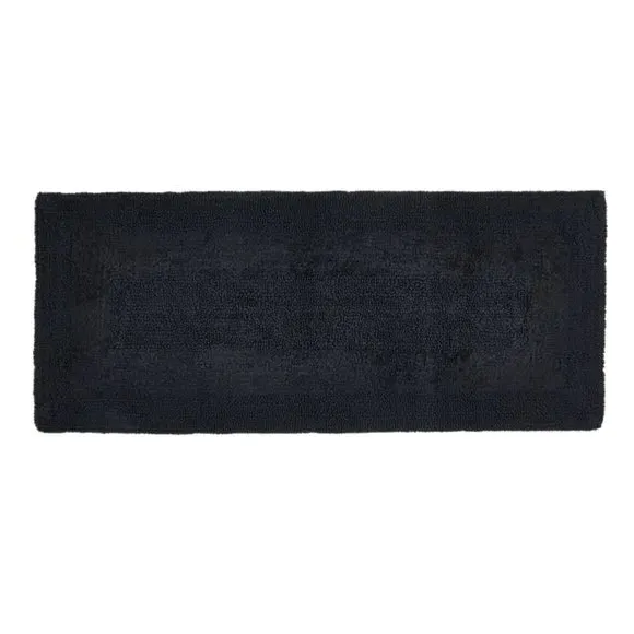 Reversible Bath Runner - Charcoal, Cotton