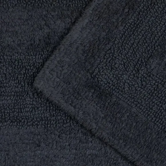 Reversible Bath Runner - Charcoal, Cotton