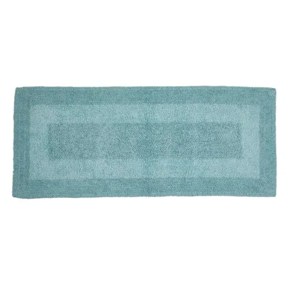 Reversible Bath Runner - Duck Egg, Cotton