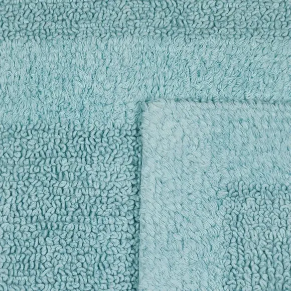 Reversible Bath Runner - Duck Egg, Cotton