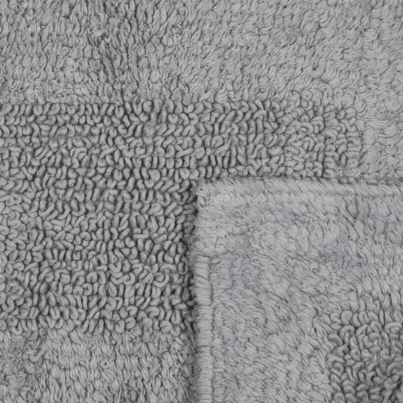 Reversible Bath Runner - Silver, Cotton