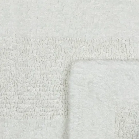 Reversible Bath Runner - White, Cotton