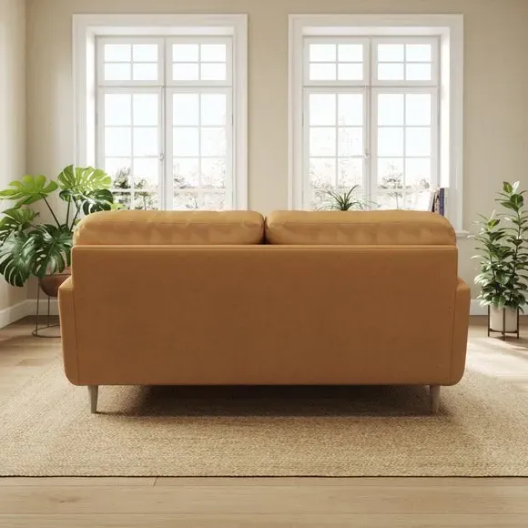 Reversible Corner Chaise Sofa - Caramel, Velvet
