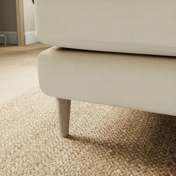 Reversible Corner Chaise Sofa - Champagne, Velvet