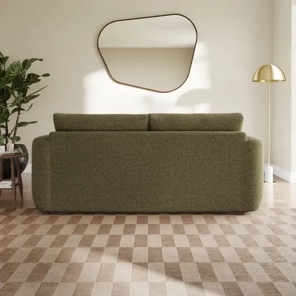 Reversible Corner Chaise Sofa - Olive, Chenille