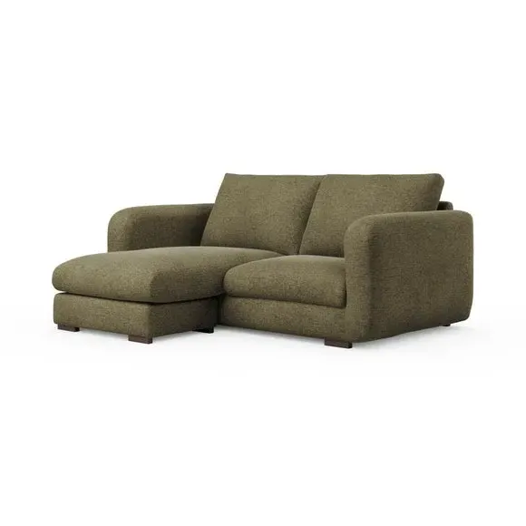 Reversible Corner Chaise Sofa - Olive, Chenille