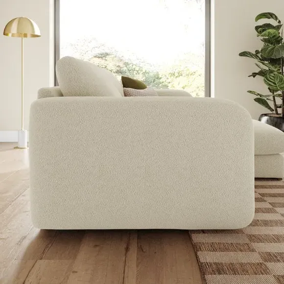 Reversible Corner Chaise Sofa - Sandstone, Boucle