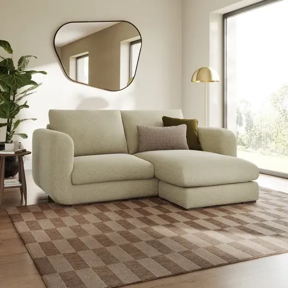 Reversible Corner Chaise Sofa - Sandstone, Chenille