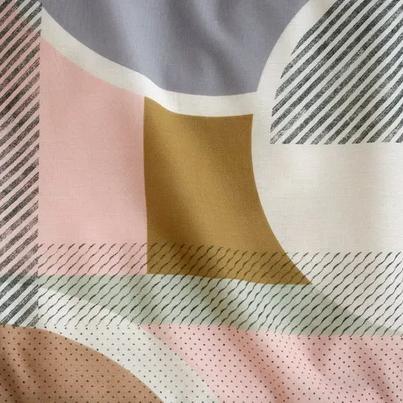 Reversible Duvet Cover Set - Green, Polycotton