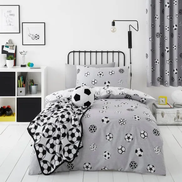 Reversible Duvet Cover Set - Grey, Polycotton image