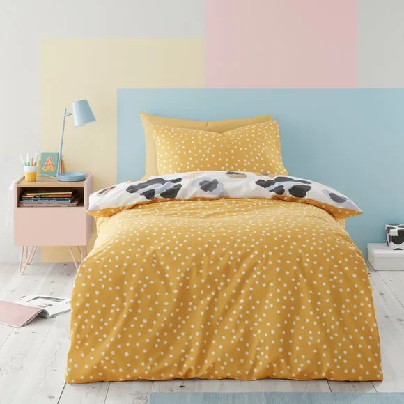 Reversible Duvet Cover Set - Leopard, Polycotton