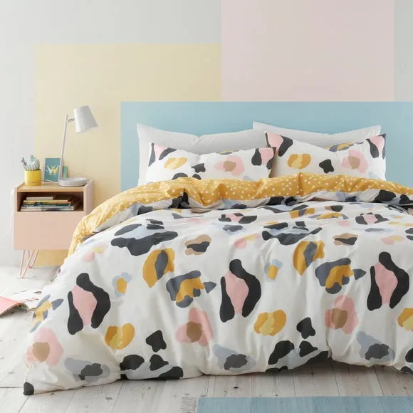 Reversible Duvet Cover Set - Leopard, Polycotton