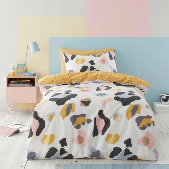 Reversible Duvet Cover Set - Leopard, Polycotton image