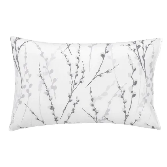 Reversible Duvet Cover Set - Light Grey, Cotton