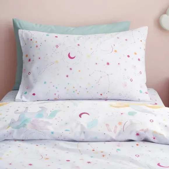 Reversible Duvet Cover Set - Lilac, Polycotton