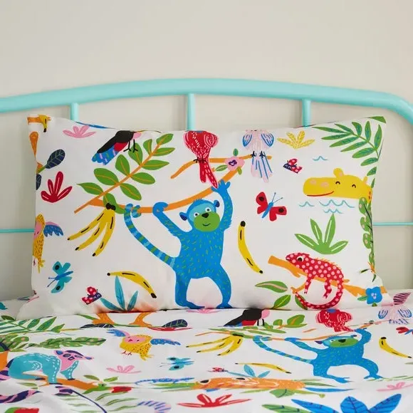 Reversible Duvet Cover Set - Multicolor, Cotton