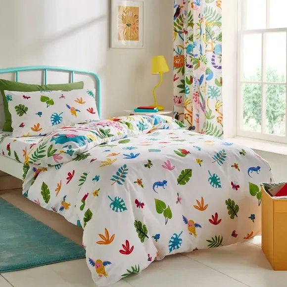 Reversible Duvet Cover Set - Multicolor, Cotton