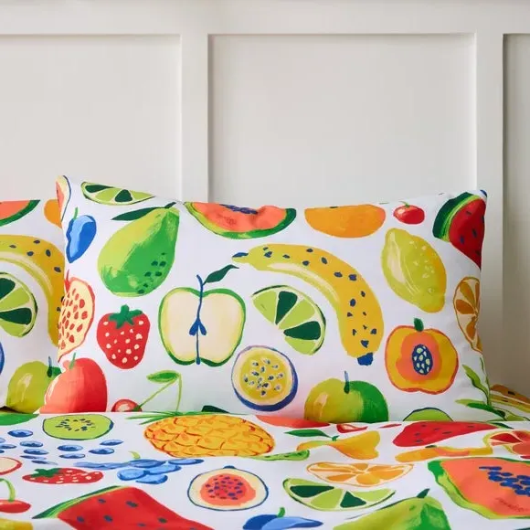 Reversible Duvet Cover Set - Multicolor, Polycotton