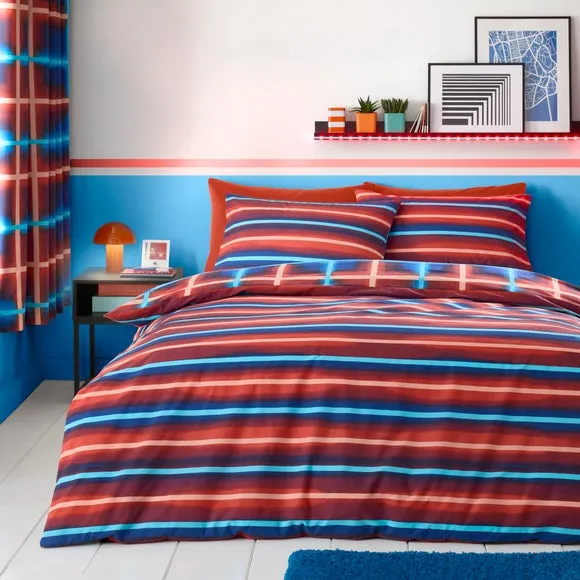 Reversible Duvet Cover Set - Multicolor, Polycotton