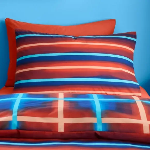 Reversible Duvet Cover Set - Multicolor, Polycotton