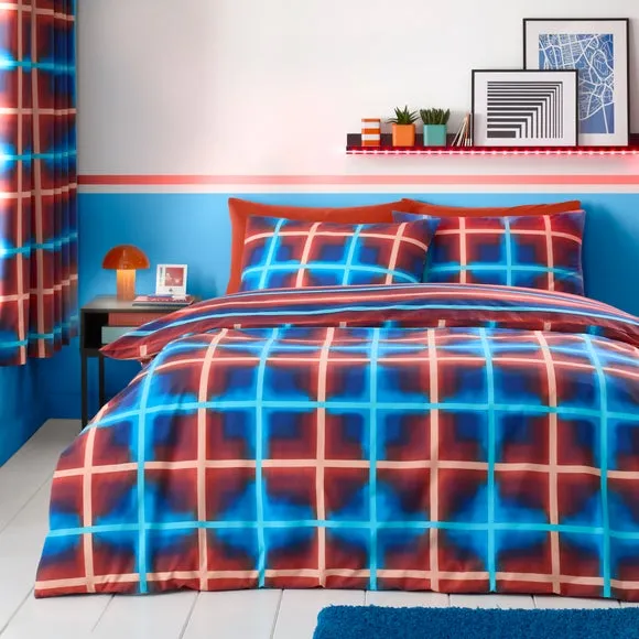Reversible Duvet Cover Set - Multicolor, Polycotton