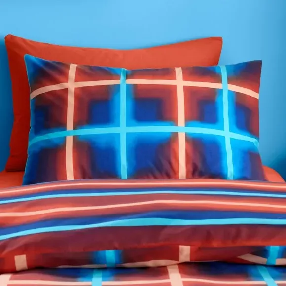 Reversible Duvet Cover Set - Multicolor, Polycotton