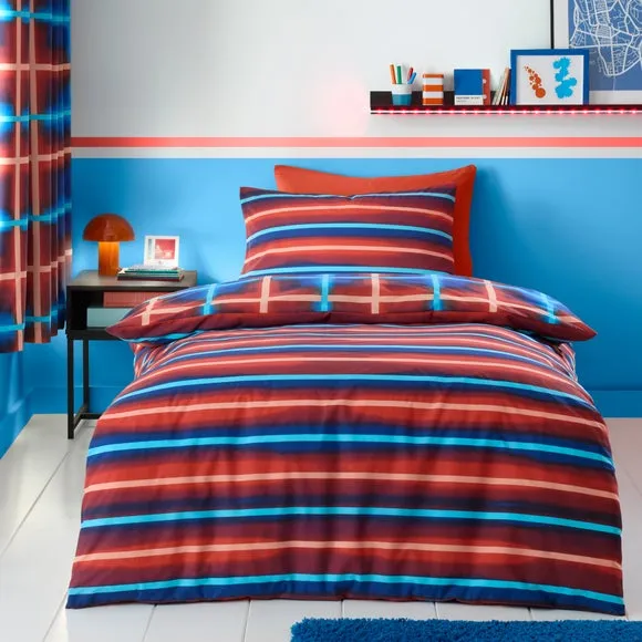Reversible Duvet Cover Set - Multicolor, Polycotton