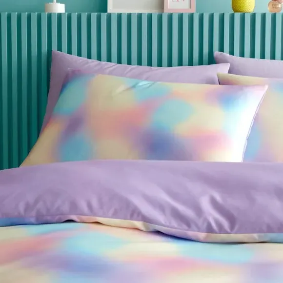 Reversible Duvet Cover Set - Multicolor, Polyester