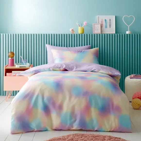 Reversible Duvet Cover Set - Multicolor, Polyester image