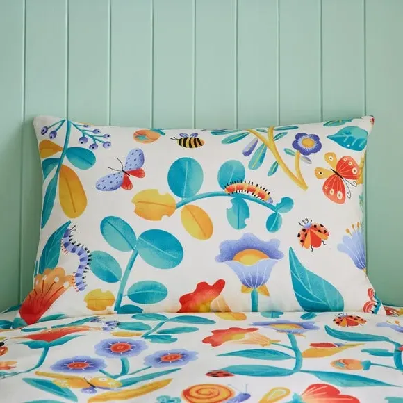 Reversible Duvet Cover Set - Multicolor, Polyester