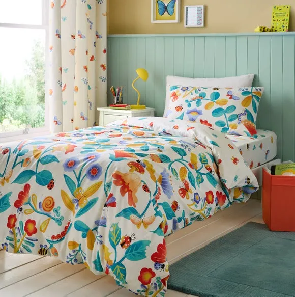 Reversible Duvet Cover Set - Multicolor, Polyester image