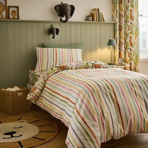 Reversible Duvet Cover Set - Natural, Cotton