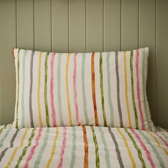 Reversible Duvet Cover Set - Natural, Cotton