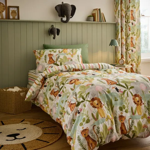 Reversible Duvet Cover Set - Natural, Cotton
