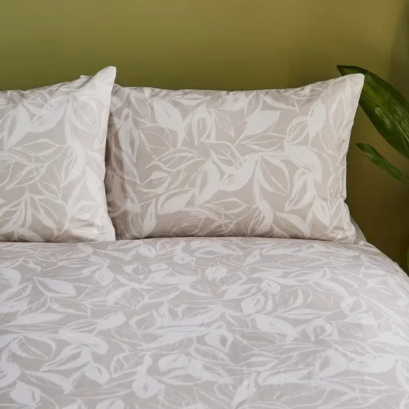 Reversible Duvet Cover Set - Natural, Cotton