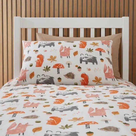 Reversible Duvet Cover Set - Natural, Cotton