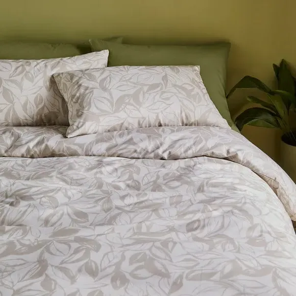 Reversible Duvet Cover Set - Natural, Cotton