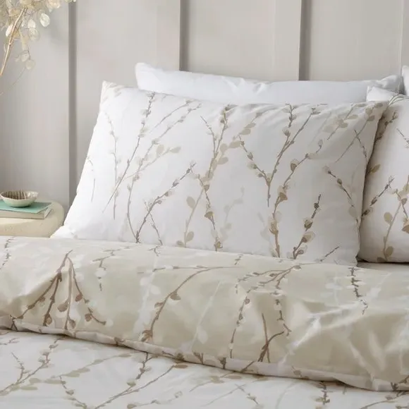 Reversible Duvet Cover Set - Natural, Cotton