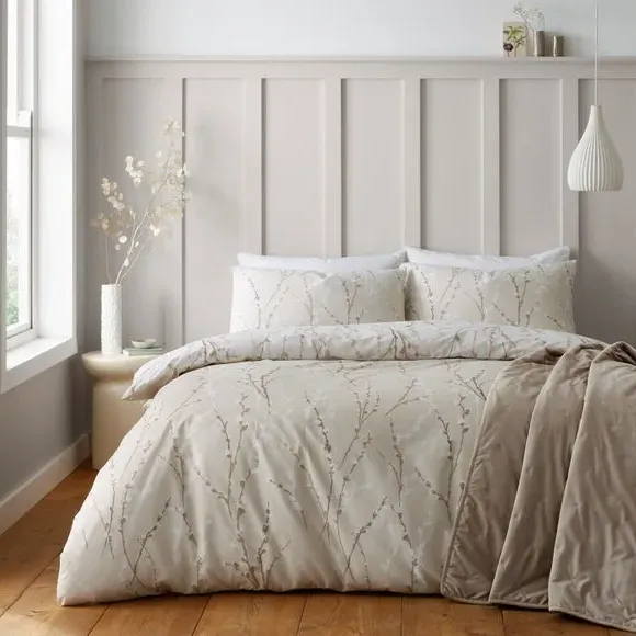 Reversible Duvet Cover Set - Natural, Cotton