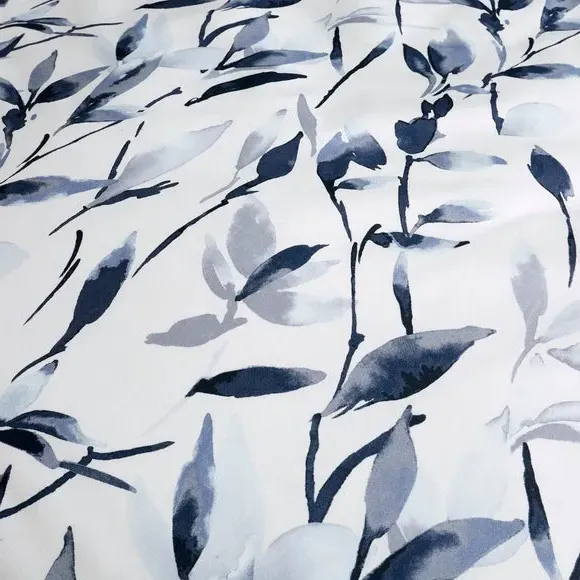 Reversible Duvet Cover Set - Navy, Polycotton