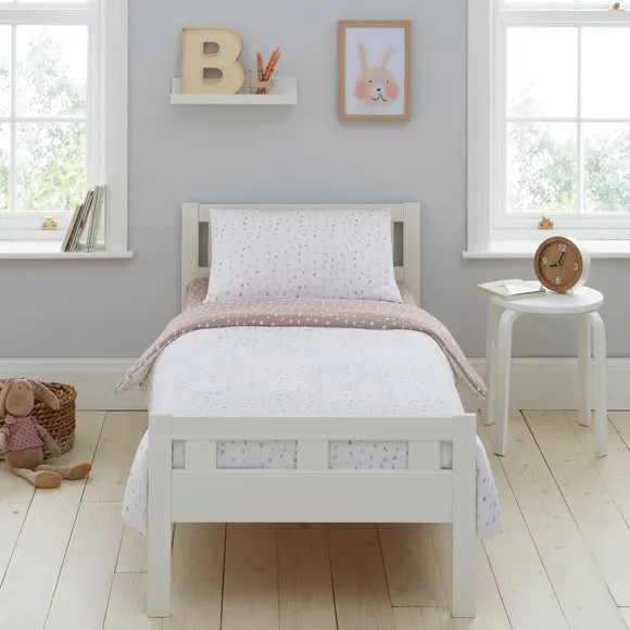 Reversible Duvet Cover Set - Pink, Cotton