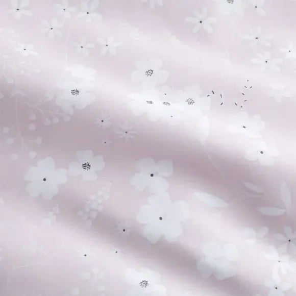 Reversible Duvet Cover Set - Pink, Polycotton