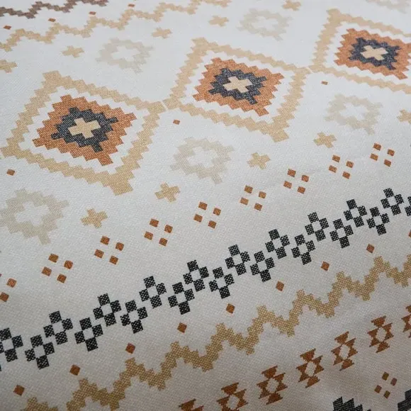 Reversible Duvet Cover Set - Terracotta, Polycotton