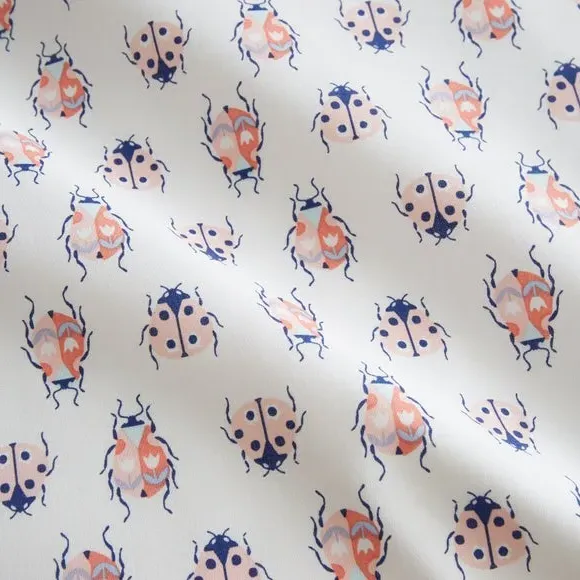 Reversible Duvet Cover Set - White, Polycotton