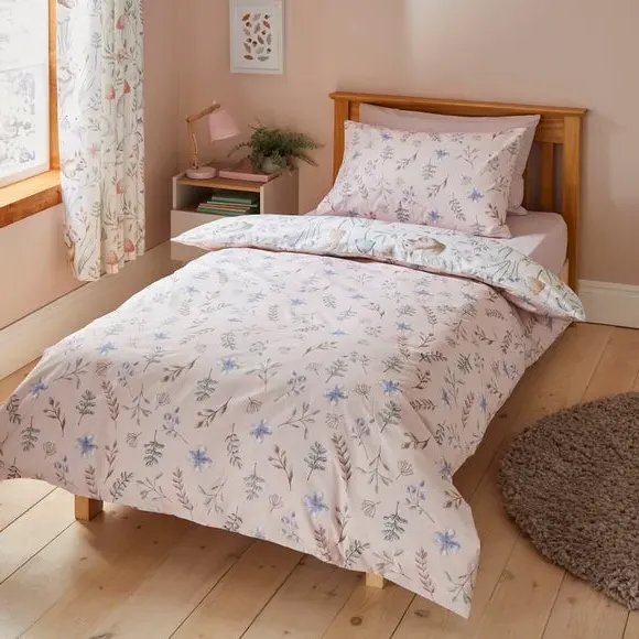 Reversible Duvet Set with Pillowcase - Pink