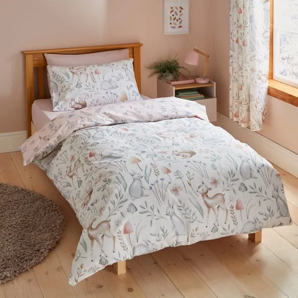 Reversible Duvet Set with Pillowcase - Pink image