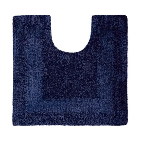 Reversible Pedestal Mat - Navy, Cotton