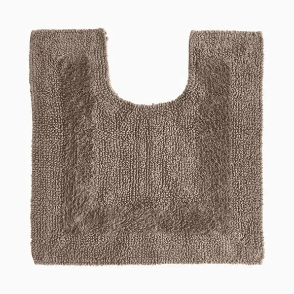 Reversible Pedestal Mat - Taupe, Cotton
